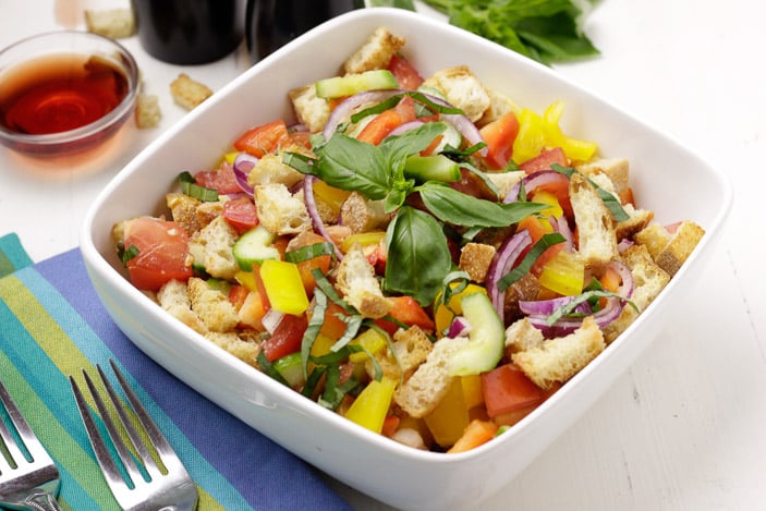 Panzanella Salad - Plant Based Cooking