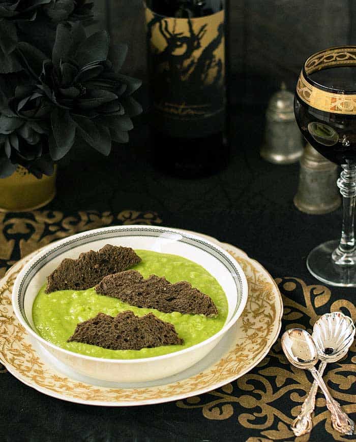 vegan halloween Ghoulishly Green Vegan Potato Soup
