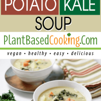 2 bowls of Creamy Potato Kale Soup
