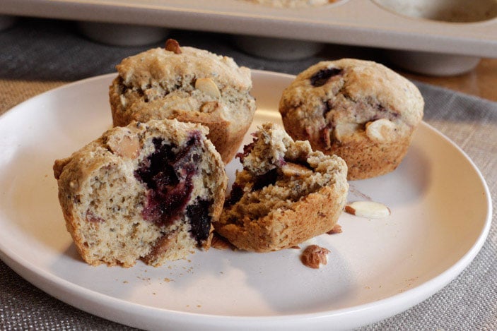 Almond Cherry Muffins