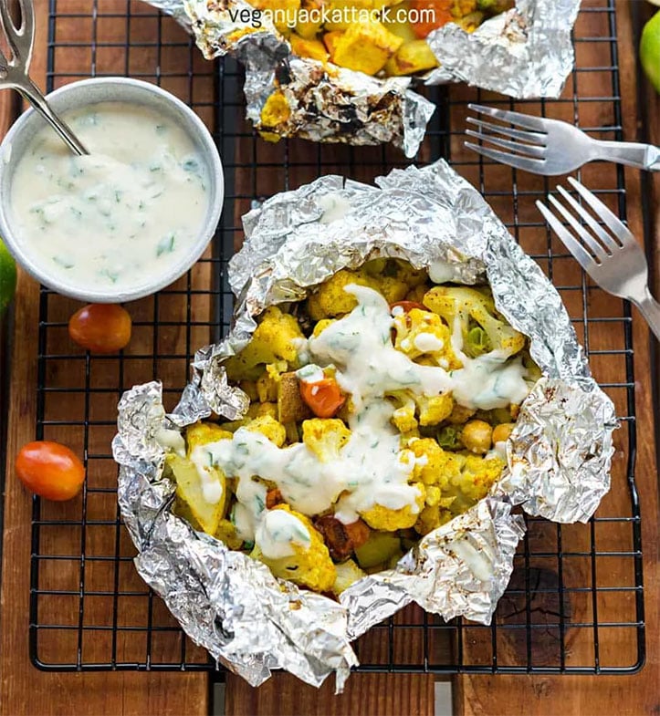 Image for Curry Cauliflower Grill Packets