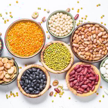 Variety of Raw Beans